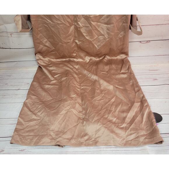 Hot Miami Styles Medium Rose Gold Long Robe - Picture 4 of 10